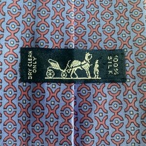 Purple and Pink Patterned Hermès Tie